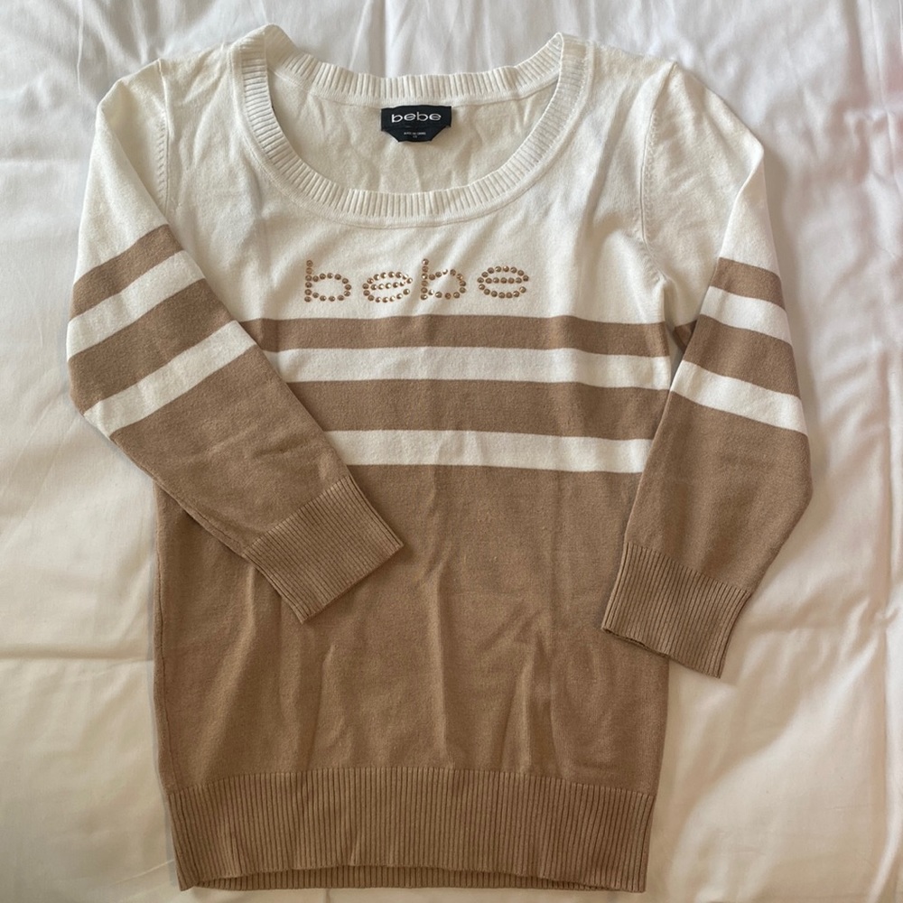BEBE mid-sleeve top